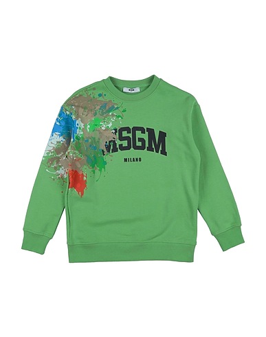 MSGM Sweatshirt KIDS Lime green 100% Cotton
