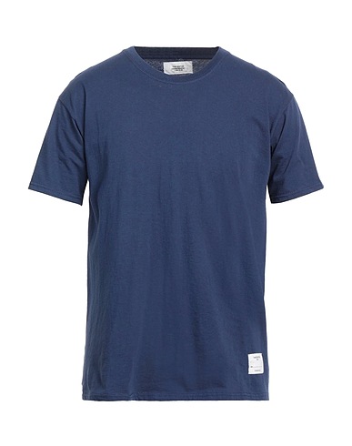 THE EDITOR T-shirt Navy blue 100% Cotton