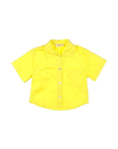 MAAN Camicie e bluse tinta unita Giallo 100% Cotone