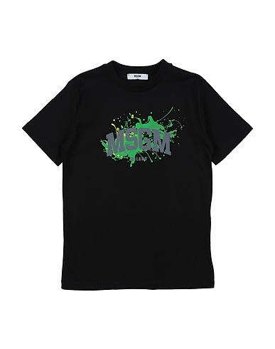MSGM T-shirt Black 100% Cotton