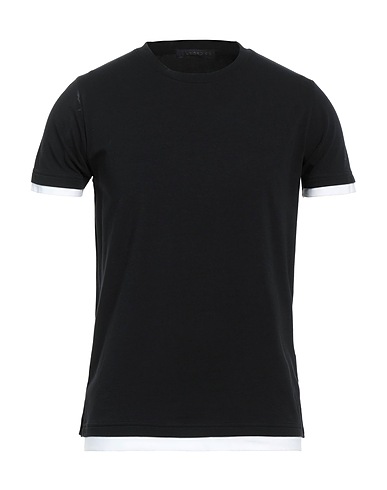 JEORDIE'S T-shirt Black 95% Cotton, 5% Elastane