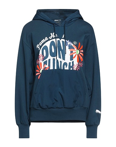 PUMA Hooded track jacket  Deep teal 66% Cotton, 34% Polyester