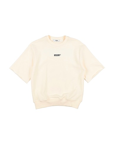 MSGM Felpa KIDS Panna 100% Cotone