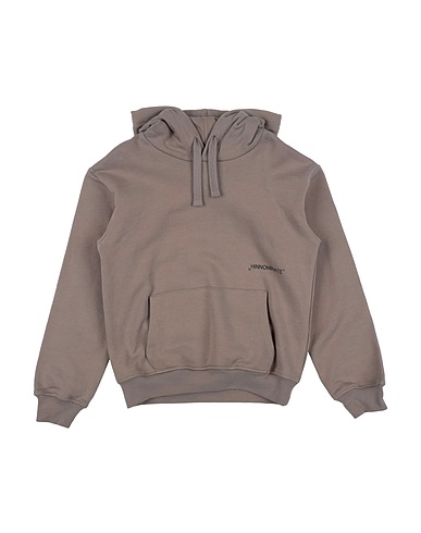 HINNOMINATE Hooded track jacket  Taupe 100% Cotton