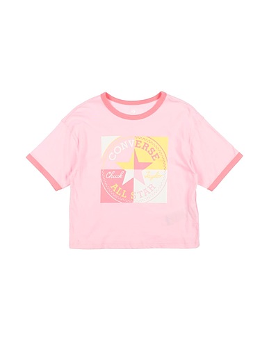 CONVERSE T-Shirt SS RINGER BOXY T-SHIRT
 Rosa 100% Baumwolle