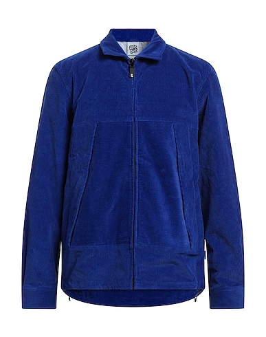 LIFE SUX Jacket Blue 97% Cotton, 3% Elastane