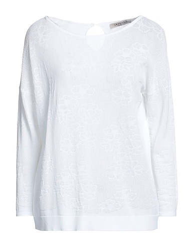 LA FILERIA Jumper White 70% Viscose, 30% Polyamide