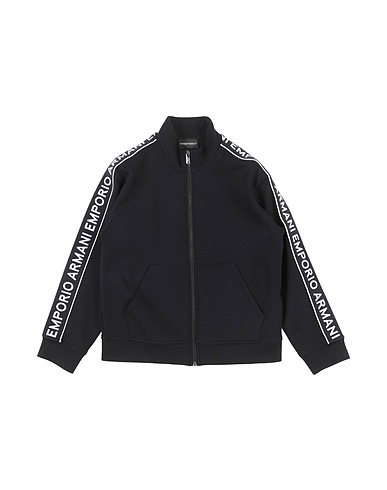 EMPORIO ARMANI Sweatshirt Midnight blue 76% Cotton, 18% Polyester, 6% Elastane