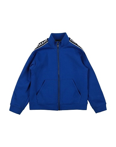 EMPORIO ARMANI Sweatshirt Blue 76% Cotton, 18% Polyester, 6% Elastane