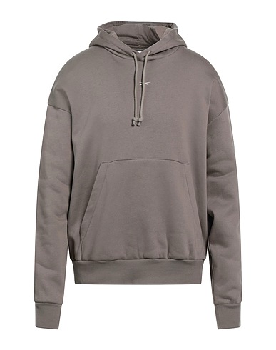REEBOK Hooded track jacket  Khaki 80% Organic cotton, 20% Polyester