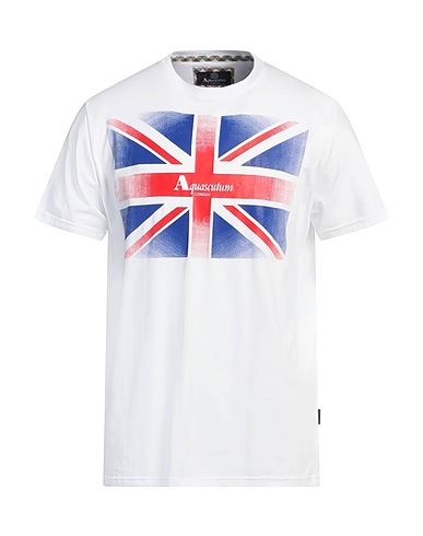 AQUASCUTUM ACTIVE T-shirt Bianco 95% Cotone, 5% Elastan