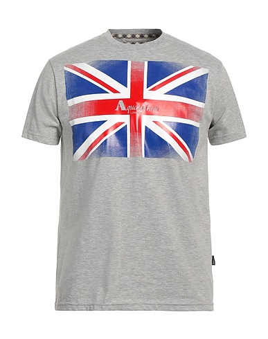 AQUASCUTUM ACTIVE T-shirt Grey 95% Cotton, 5% Elastane