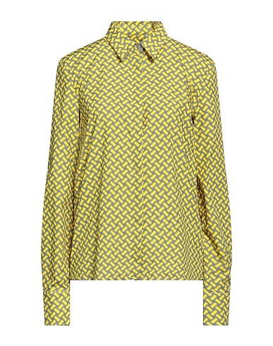 DRUMOHR Patterned shirts & blouses Yellow 100% Cotton