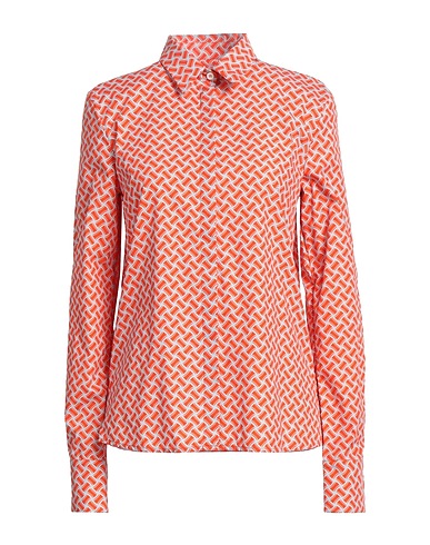 DRUMOHR Patterned shirts & blouses Orange 100% Cotton