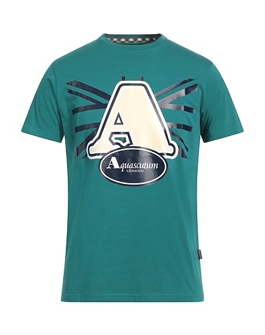 AQUASCUTUM ACTIVE T-shirt Verde petrolio 95% Cotone, 5% Elastan