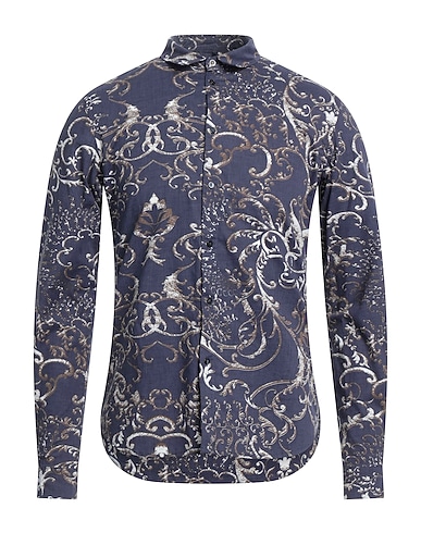 L.B.K. Patterned shirt Purple 100% Cotton