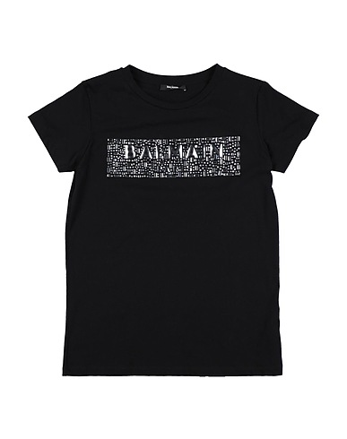 BALMAIN T-shirt NERO 100% Organic cotton