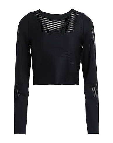 ADIDAS Crop top Best of adidas Cropped Longsleeve T-Shirt Black 74% Recycled polyester, 26% Elastane