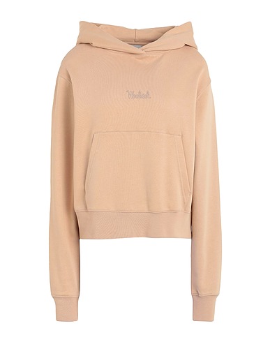 WOOLRICH Hoodie LOGO HOODIE 
 Beige 100% Organische Baumwolle