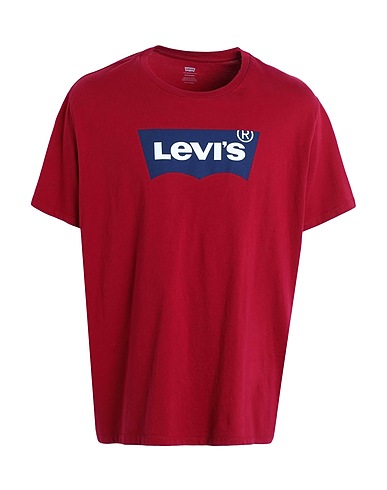 LEVI'S T-shirt Burgundy 100% Cotton