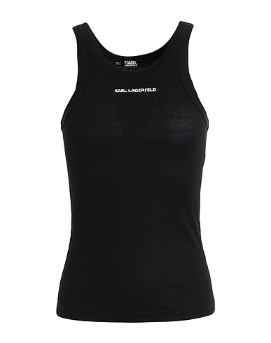 KARL LAGERFELD 런닝 RIB TANK TOP
 블랙 100% 피마 코튼