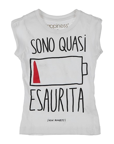 HAPPINESS T-shirt White 100% Cotton