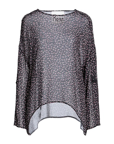 8PM Top Black 100% Viscose, Cotton, Acetate