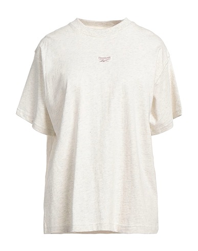 REEBOK Oversize-T-Shirt Elfenbein 100% Baumwolle, Elastan