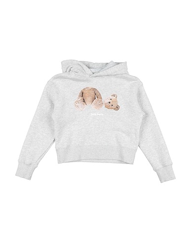 PALM ANGELS Sweatshirt Light grey 100% Cotton, Elastane