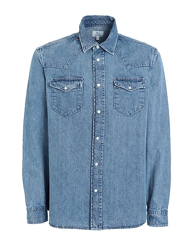 WOOLRICH Denim shirt Blue 100% Cotton
