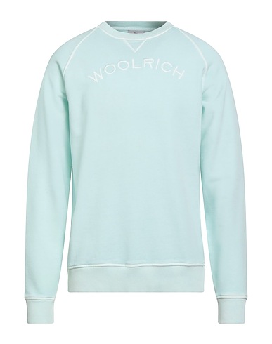 WOOLRICH Sweatshirt VARSITY CREWNECK 
 Säuregrün 100% Baumwolle