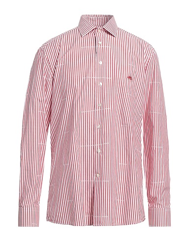 ETRO Striped shirt Brick red 100% Cotton