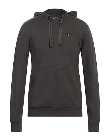 EA7 Hooded track jacket  Lead 100% Cotton, Elastane