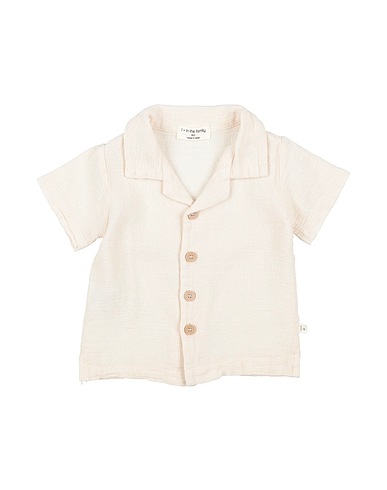 1 + IN THE FAMILY Hemd mit Muster Elfenbein 100% Baumwolle