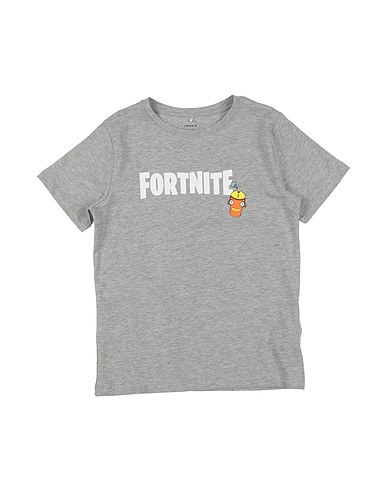NAME IT® Ｔシャツ ライトグレー コットン 85% / レーヨン 10% / ポリウレタン 5%