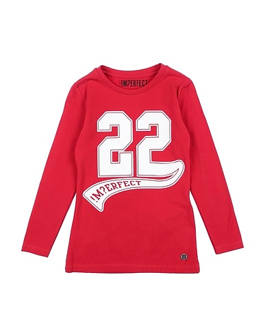 !M?ERFECT Felpa Rosso 100% Cotone