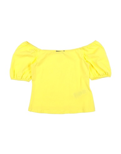 J'AIME’ T-shirt Giallo 100% Poliestere, Elastan