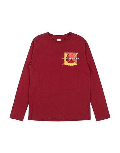 SCOTCH & SHRUNK T-shirt Burgundy 100% Cotton