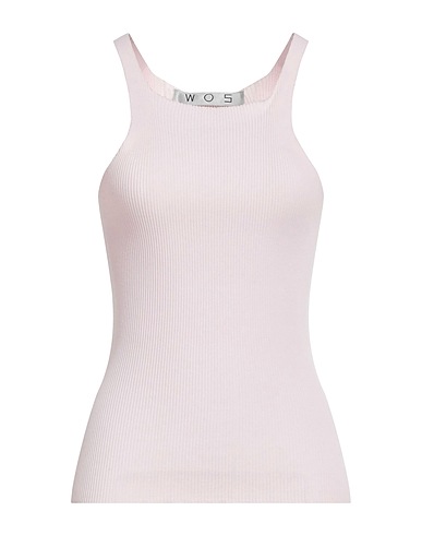 WOS BRAND Vest Light pink 65% Rayon, 35% Nylon