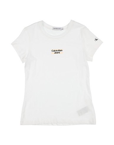 CALVIN KLEIN JEANS T-shirt Bianco 100% Cotone
