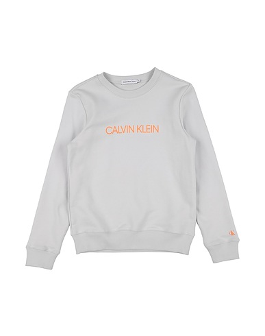 CALVIN KLEIN JEANS Sweatshirt Light grey 100% Cotton