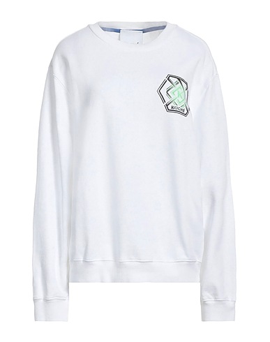 KOCHÉ Sweatshirt White 100% Cotton, Elastane