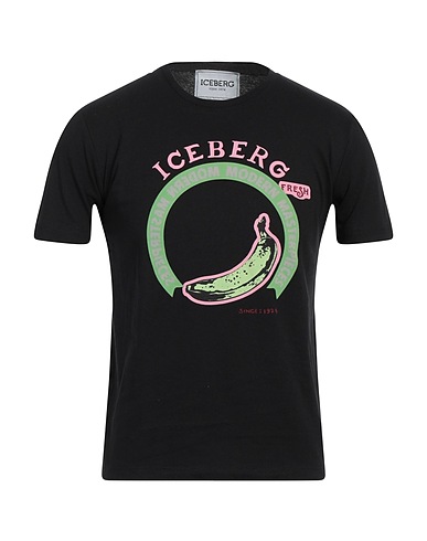 ICEBERG T-shirt Nero 100% Cotone