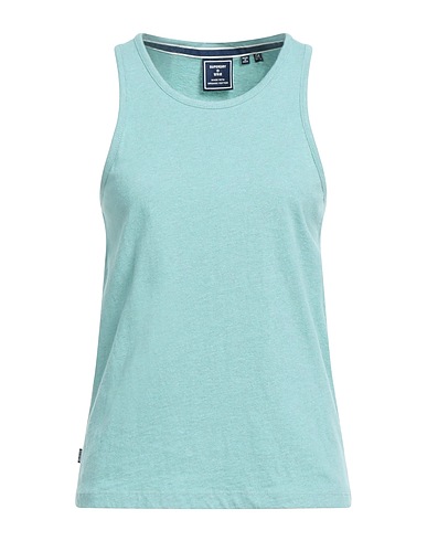 SUPERDRY Vest Turquoise 100% Cotton