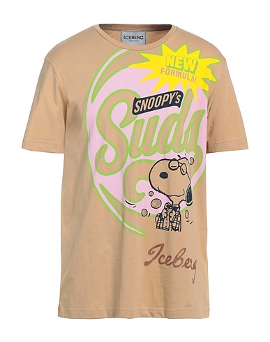 ICEBERG T-shirt Beige 100% Cotone