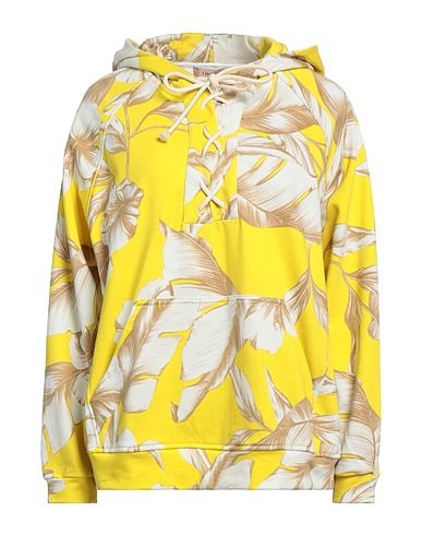 TWINSET Hooded track jacket  Marigold 100% Cotton