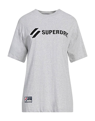 SUPERDRY T-shirt Grigio chiaro 100% Cotone