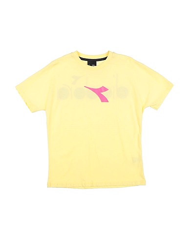 DIADORA T-shirt Yellow 100% Cotton