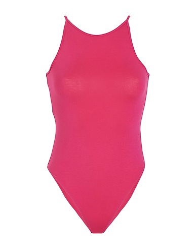 8 by YOOX TOPS JERSEY HALTER ESSENTIAL BODYSUIT
 Fuchsia 95% Viscose, 5% Élasthanne