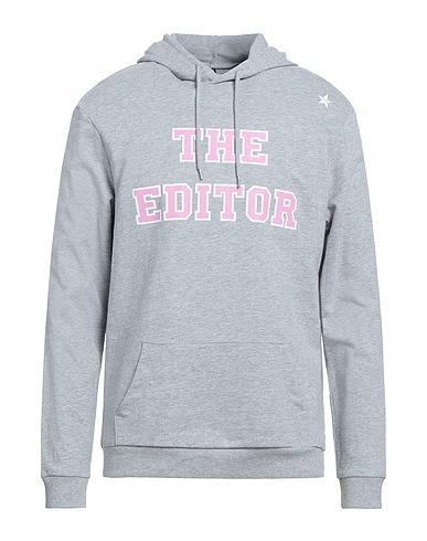 THE EDITOR Hooded sweatshirt Light grey 80% Cotton, 20% Polyester